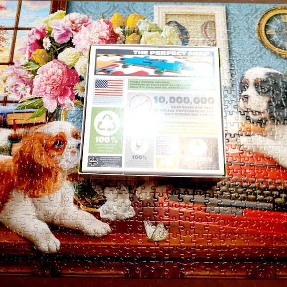Buffalo Jigsaw Puzzle 750 Pieces The Writer's Dogs Complete - Picture 2 of 8